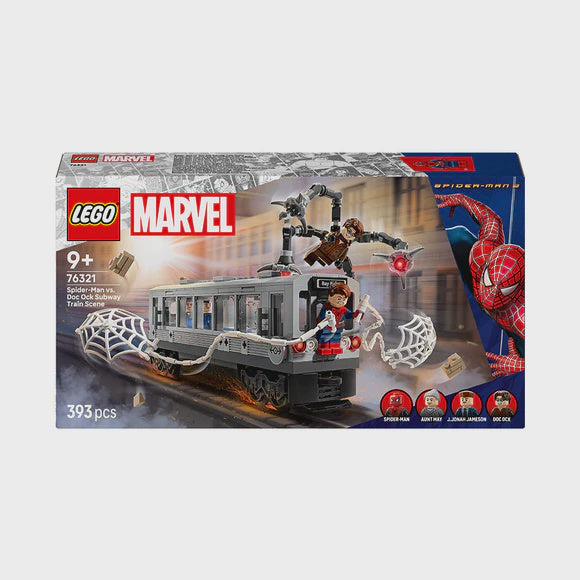 LEGO® Marvel Spider-Man vs. Doc Ock Subway Train Scene Building Toy 76321