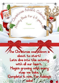 Christmas Advent Activity Book 4-5 Years