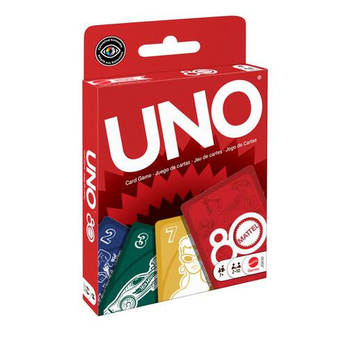 UNO Mattel 80th Anniversary Ruby Red
