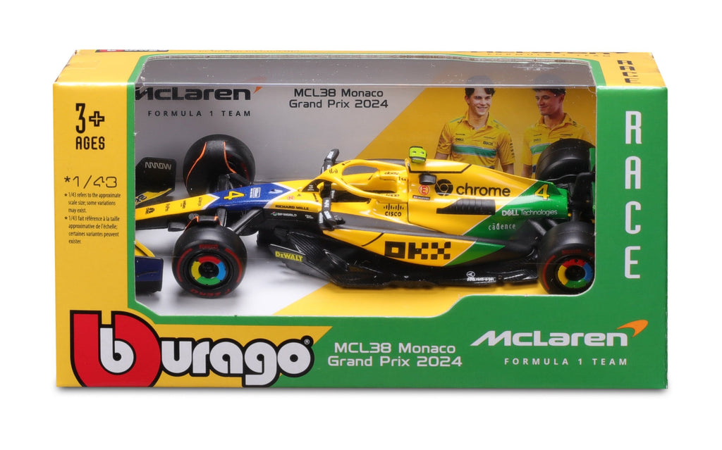 1/43 Mclaren Team F1 MCL38 2024 Monaco Senna - #4 Lando Norris