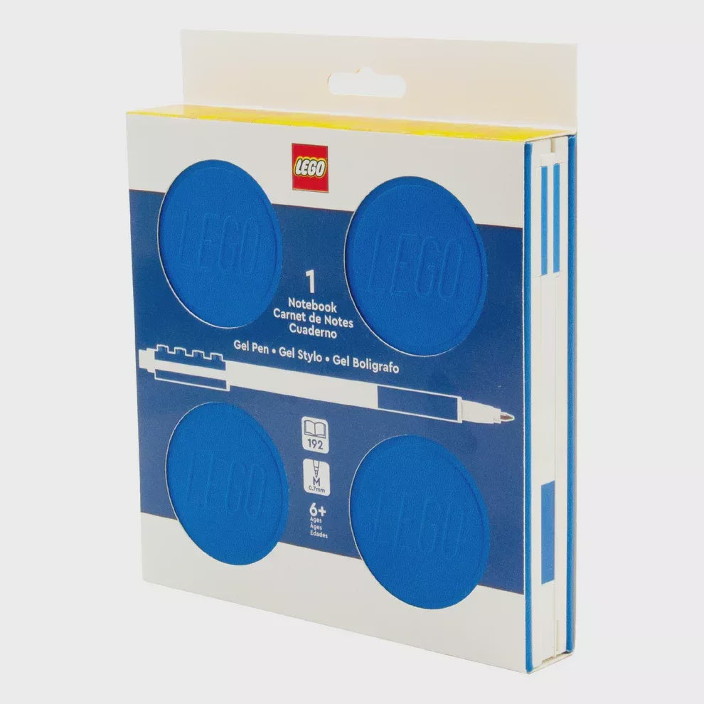 LEGO Locking Notebook with Gel Pen Blue (Dotted Pages)