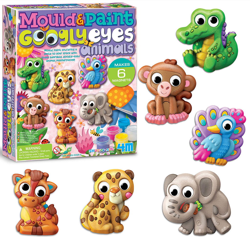 4M - Mould & Paint Googly Eyes Animals