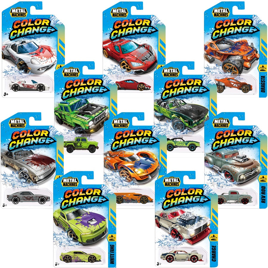 Metal Machines- Diecast - Series 1 Car Color Change Asst Each