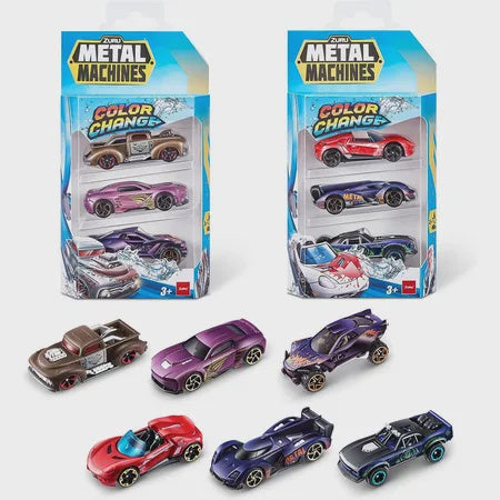 Metal Machines - Diecast - Series 1 Car Color Change 3 Pack Asst Each