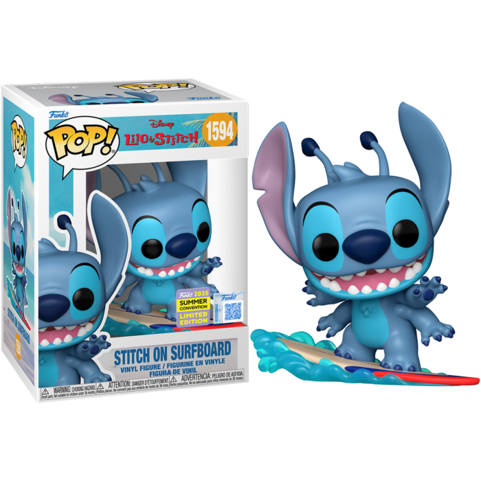 1594 Funko POP! L&S - Stitch on Surfboard – Pops Toys