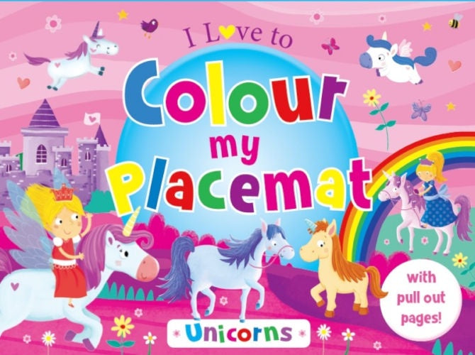 Book Colour My Placemat: Unicorn