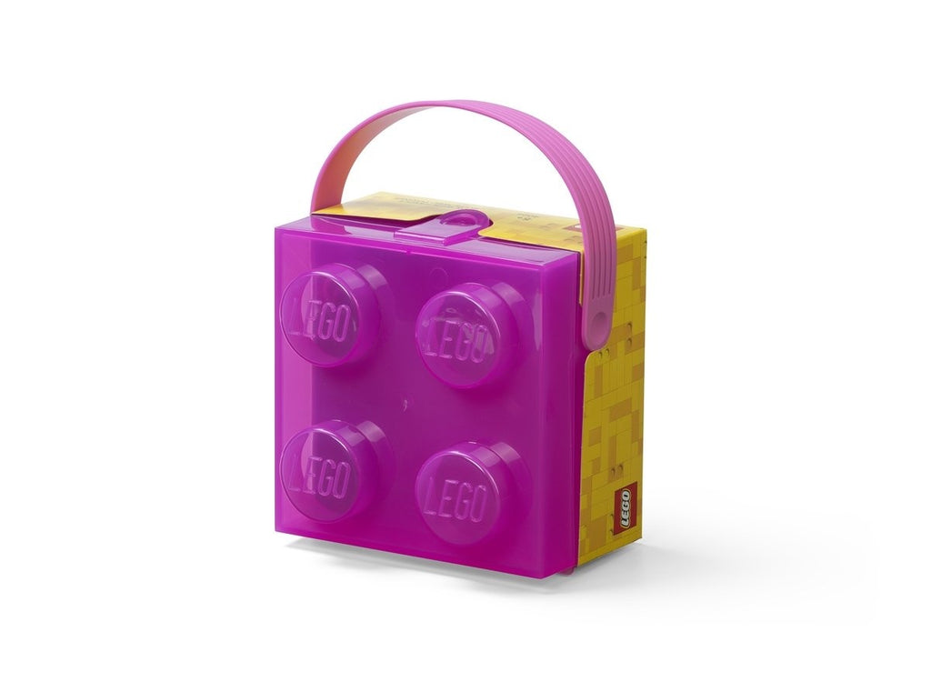 4024 LEGO Lunch Box with Handle - Translucent Violet