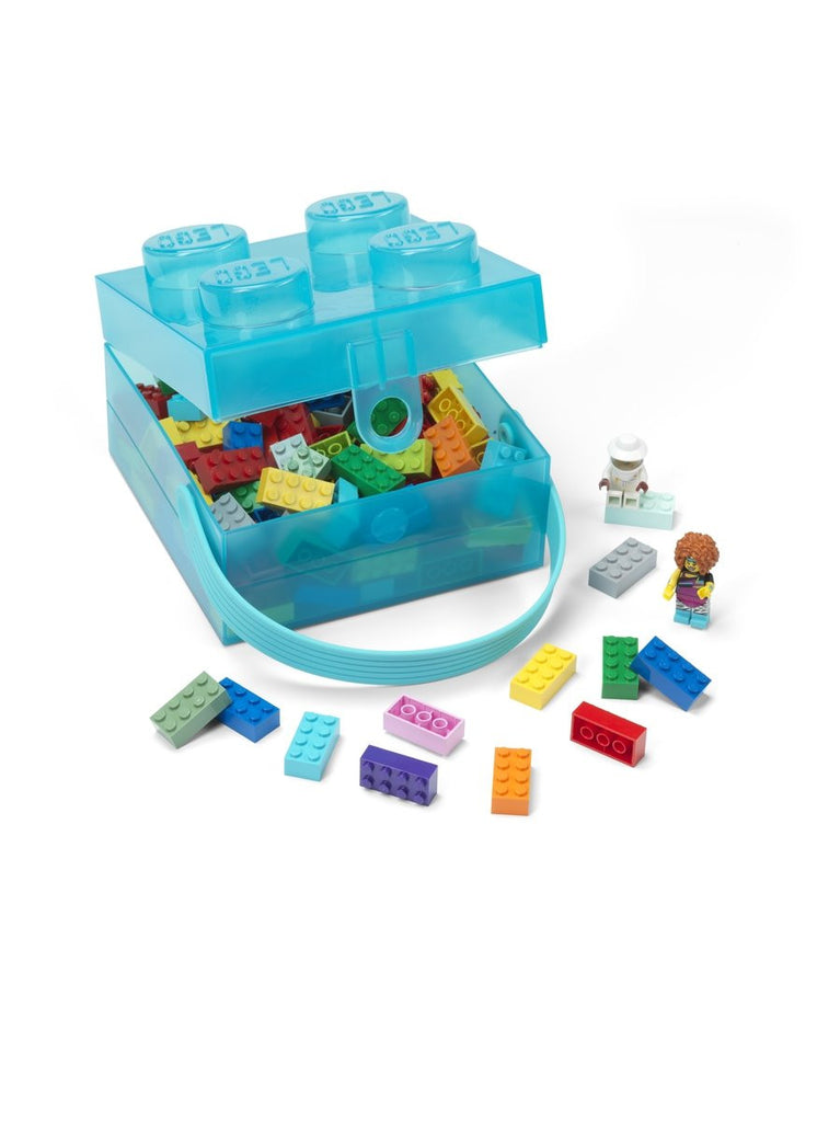 4024 LEGO Lunch Box with Handle - Translucent Light Blue