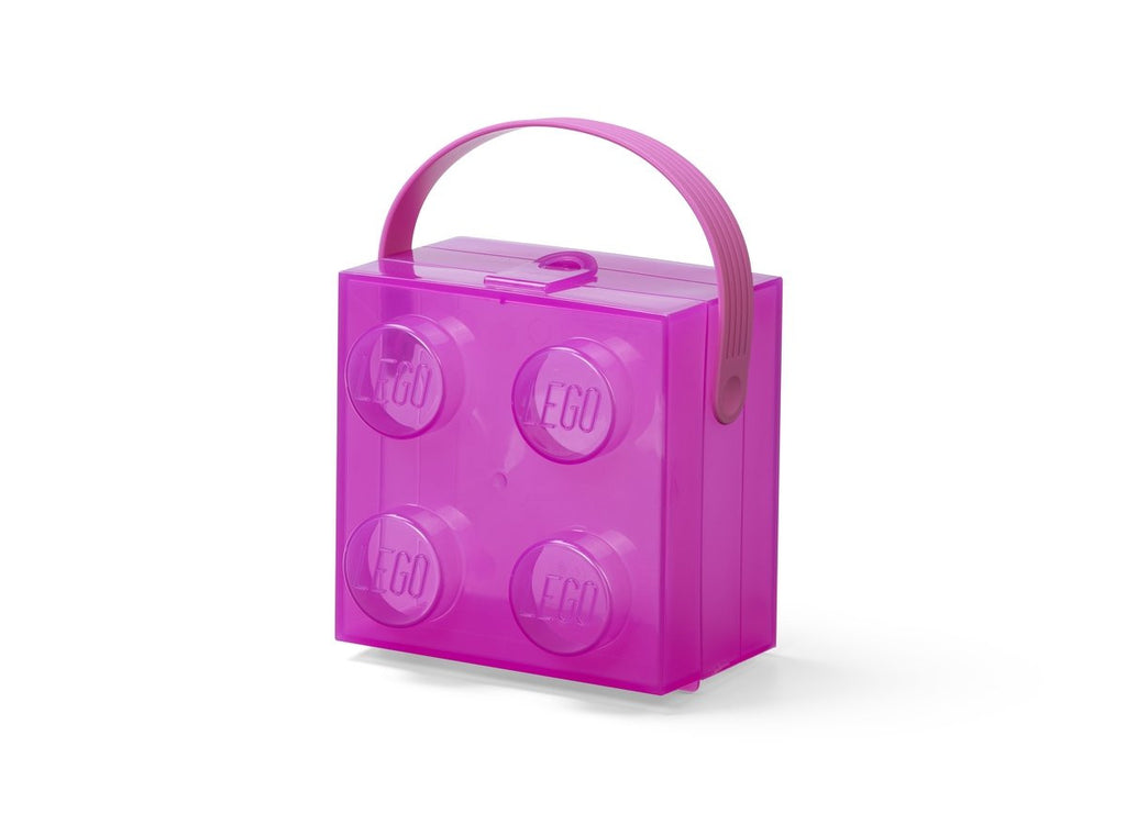 4024 LEGO Lunch Box with Handle - Translucent Violet