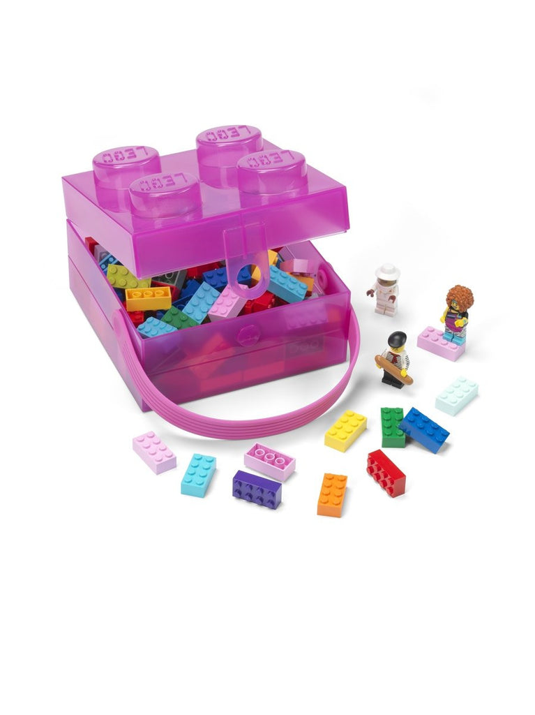 4024 LEGO Lunch Box with Handle - Translucent Violet