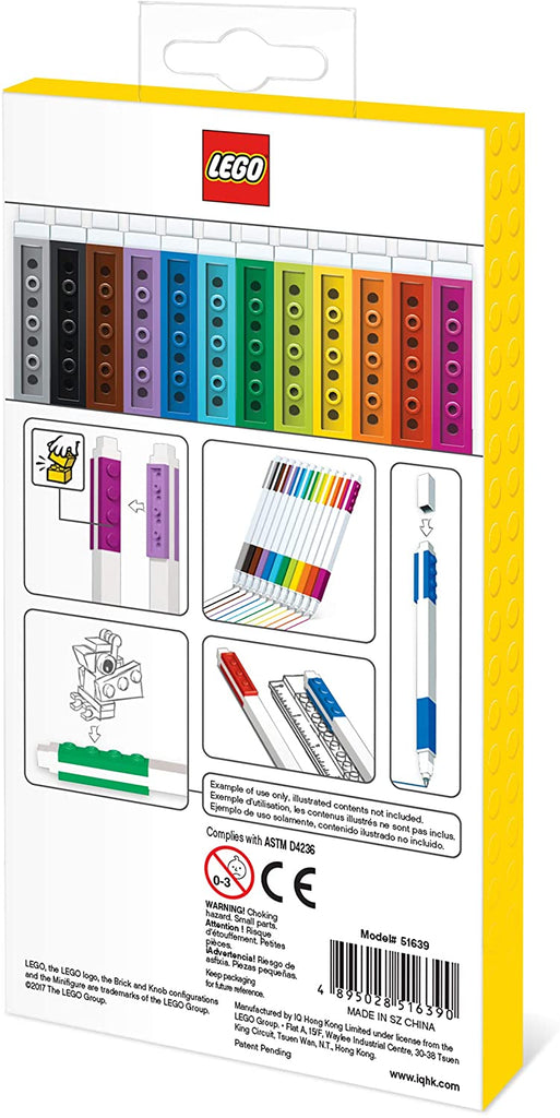 LEGO Gel Pens 12 Pack (Box Damage)