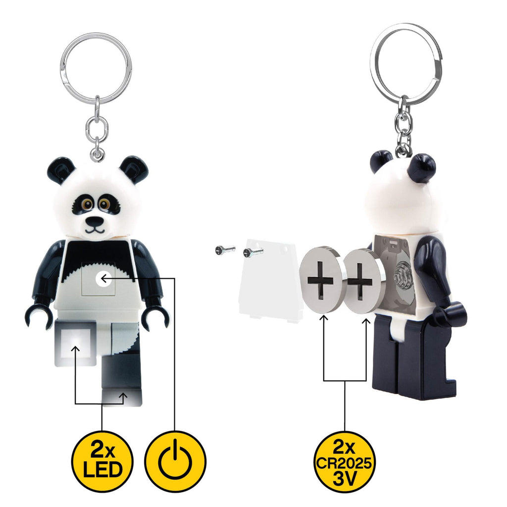 LEGO Iconic Panda Guy Keychain Light