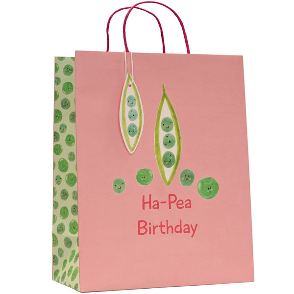 Large Gift Bag - Ha-Pea Birthday