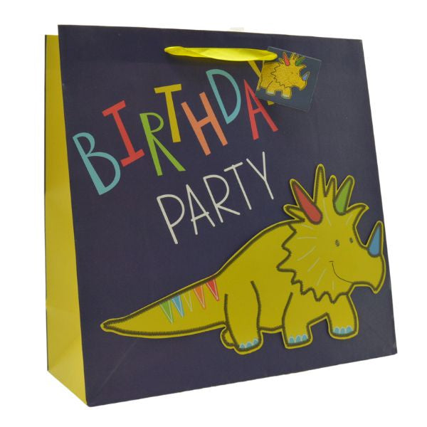 Large Gift Bag - Happy Birthday Dino