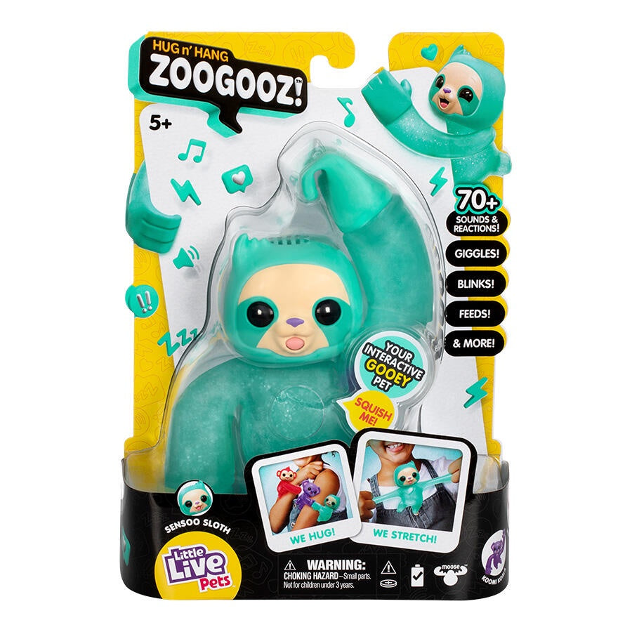 Little Live Pets Hug 'n Hang Zoogooz Sloth - Sensoo