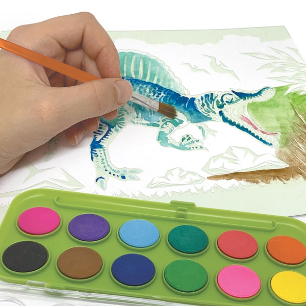 Magic Water Colour Dinos Art