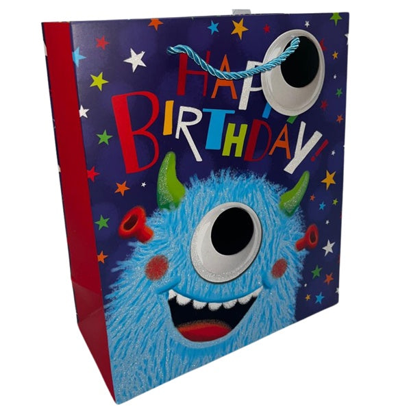 Medium Gift Bag - Monster Birthday