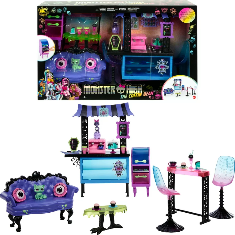 Monster High the Coffin Bean Cafe Lounge Playset Pops Toys