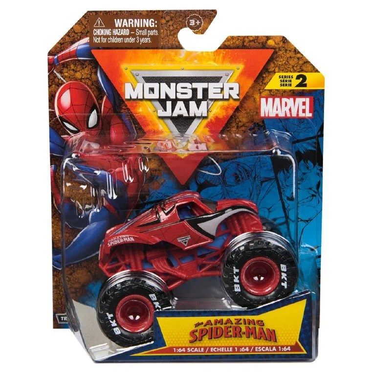 Monster Jam 1:64 Marvel Single Pack Asstd Each