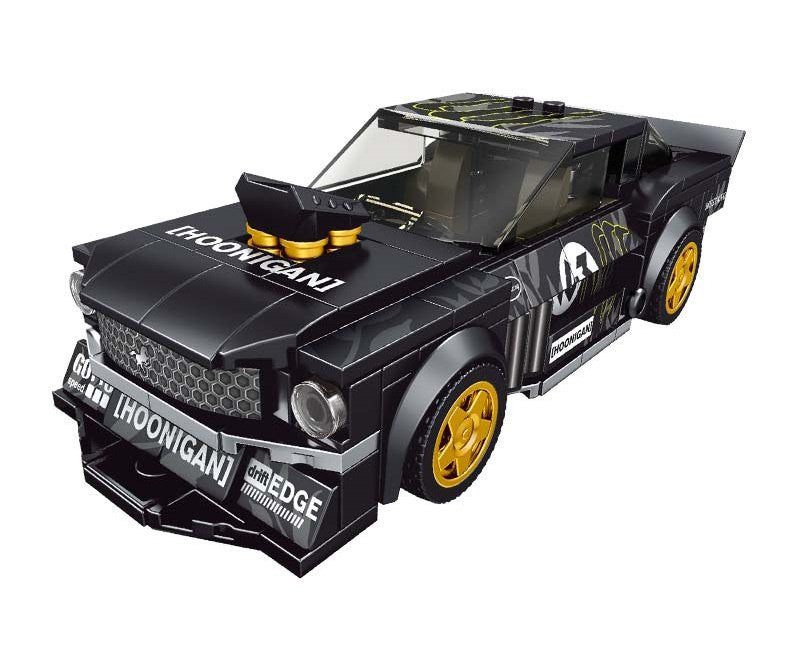 Mould King Ford Mustang Hoonigan Monster with Display Case