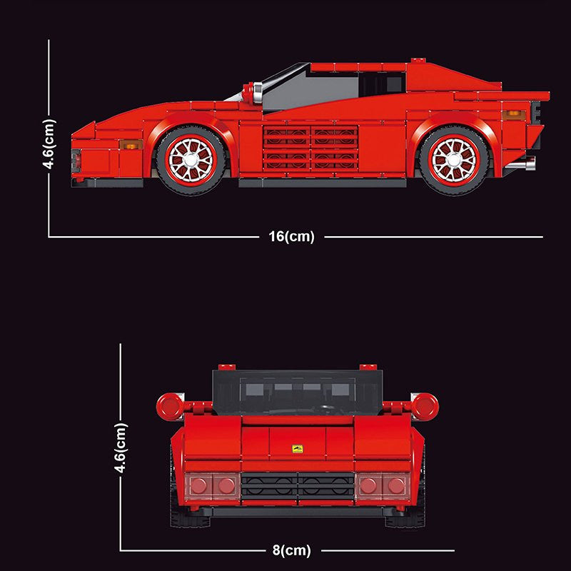 Mould King Famous Cars Ferrari Testarossa