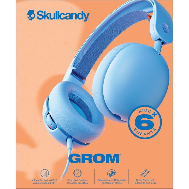 Skullcandy GROM Wired Headphones - Blue