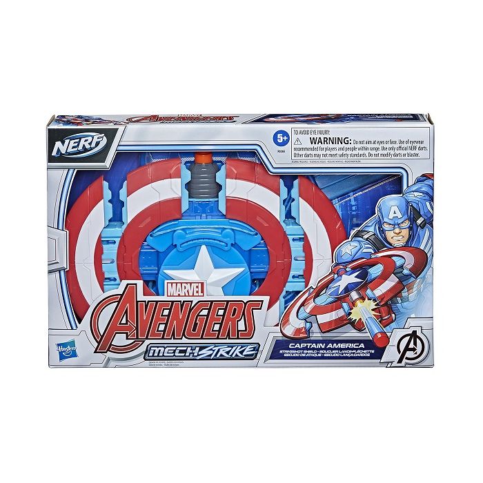 Nerf Marvel Avengers Mechstrike Captain America Strikeshot Shield