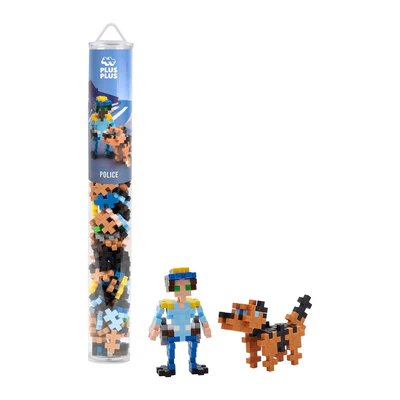 Plus-Plus Police 100 Piece Tube