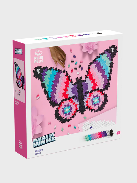 Plus-Plus Puzzle By Number - Butterfly