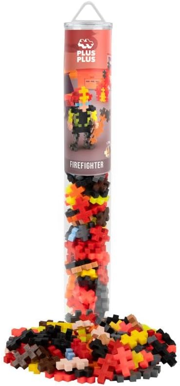 Plus-Plus Firefighter 100 Piece Tube