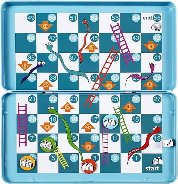 Purple Cow Magnetic Games - Snakes and Ladders