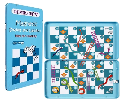 Purple Cow Magnetic Games - Snakes and Ladders