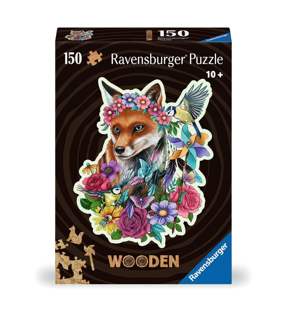 Ravensburger Colourful Fox 150 Piece Wooden Puzzle