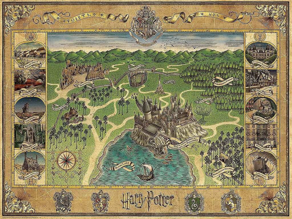 Ravensburger Hogwarts Map 1500 Piece Puzzle