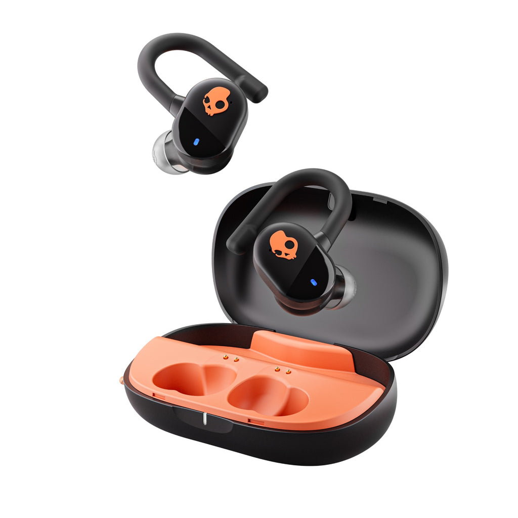 Skullcandy Push Play Active in-Ear Wireless Earbuds - True Black/Orange