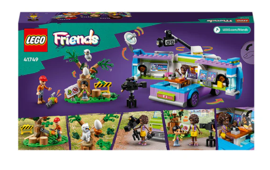 LEGO® Friends Newsroom Van Building Toy Set 41749