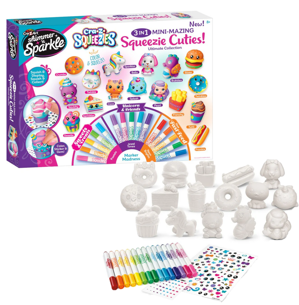 Shimmer & Sparkle 3-in-1 Mini-Mazing Squeezie Cuties