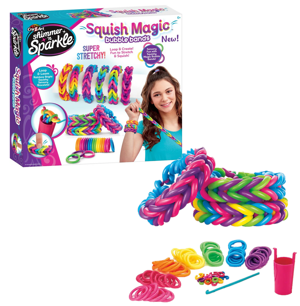 Shimmer & Sparkle Squish Magic Bubble Bands