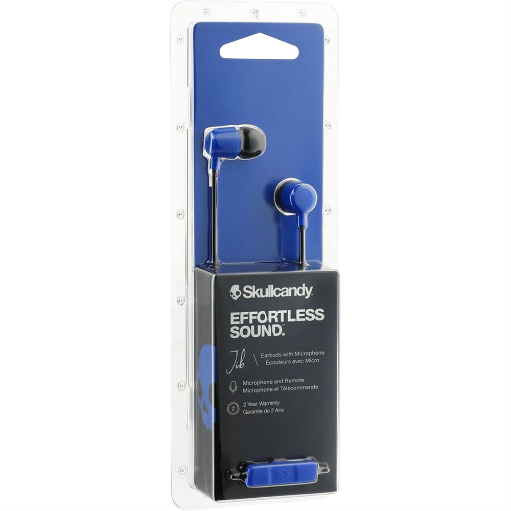 Skullcandy Jib In-Ear Earbuds with Microphone - Cobalt Blue