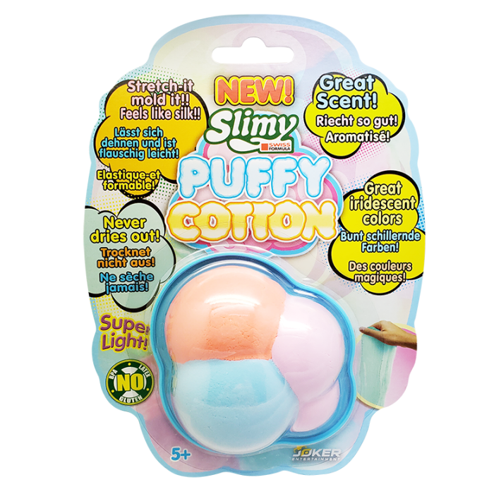 Slimy Puffy Cotton Cloud 20G Asst on Blistercard Each