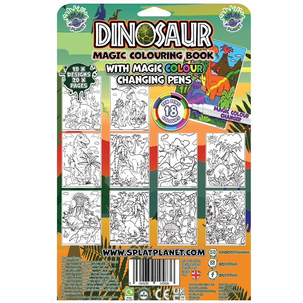 Splat Planet Magic Colouring Book – Dino