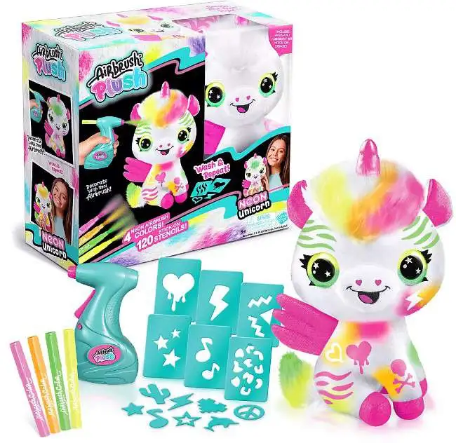 Style 4 Ever Airbrush Plush Neon - Unicorn