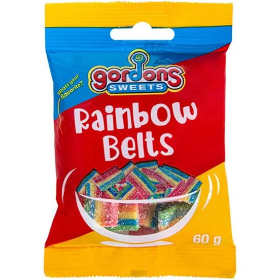 Sweet Gummy Rainbow Belts