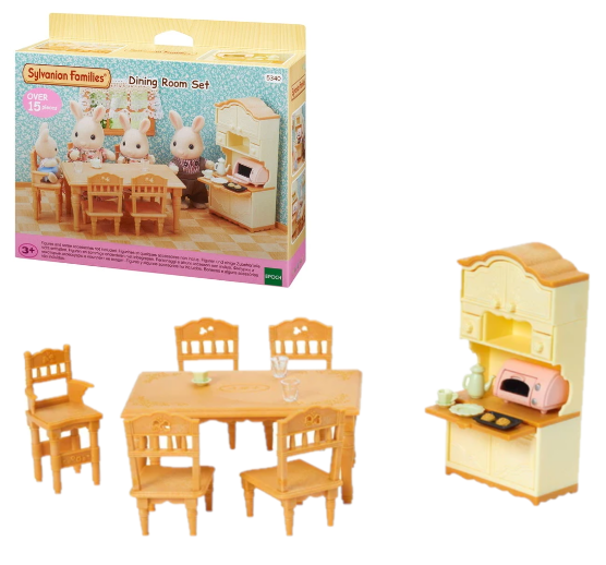 Sylvanian families dining table set sales