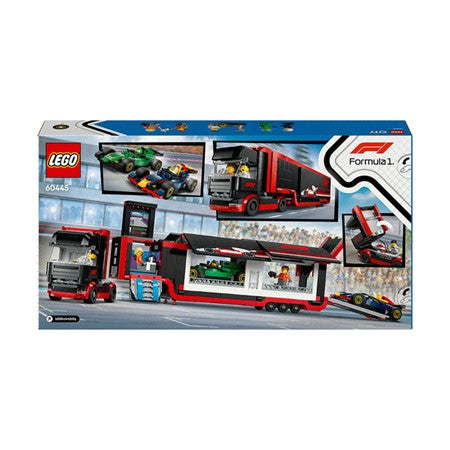 LEGO® City F1® Truck with RB20 & AMR24 F1 Cars Playset 60445