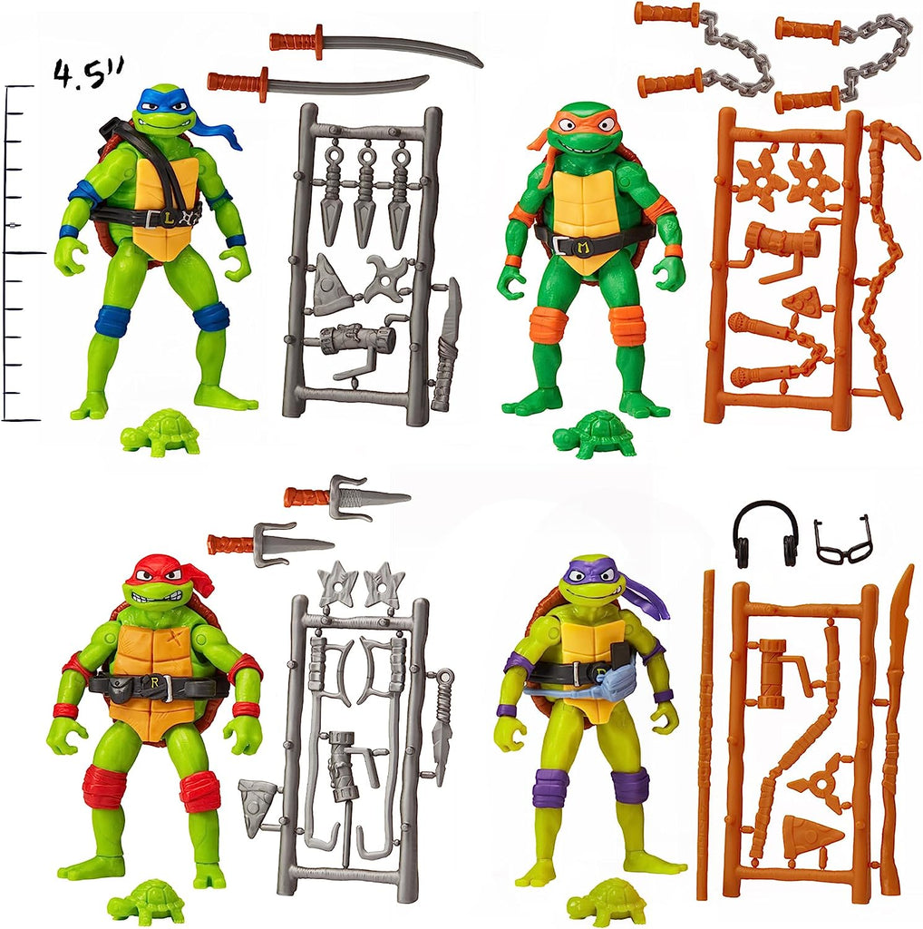 Teenage Mutant Ninja Turtles Mutant Mayhem The Four Brothers Basic Assortment
