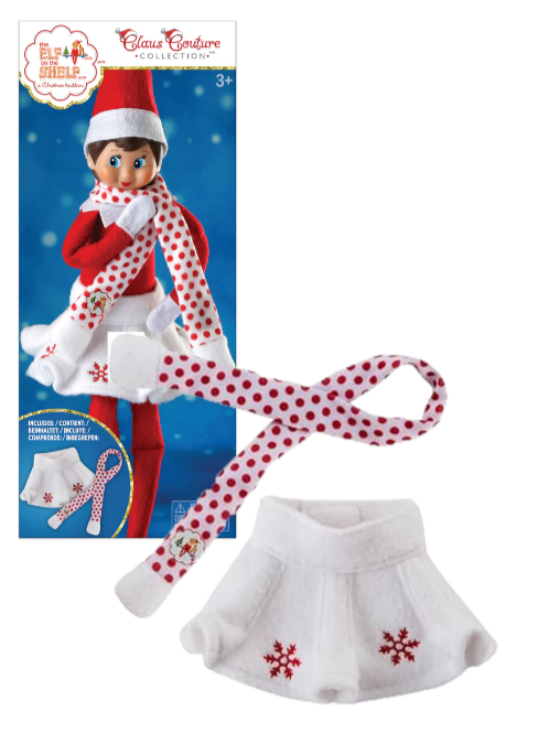 The Elf on the Shelf Claus Couture - Snowflake Skirt & Scarf