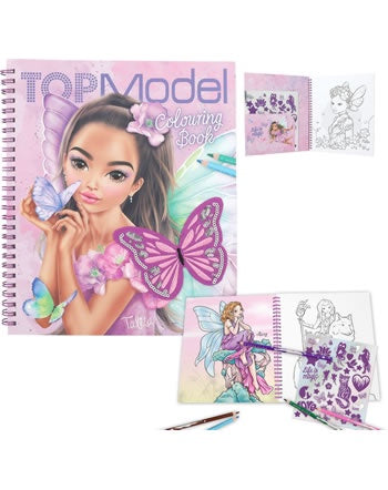 Top Model Fairy Love Colouring Book with Sequin Design