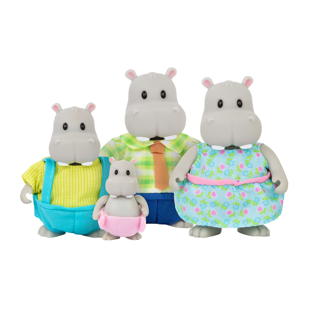 Li’l Woodzeez Hippo Family