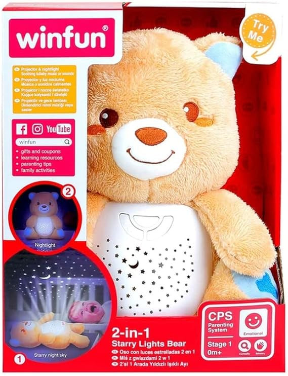 Winfun 2-in-1 Starry Lights Bear